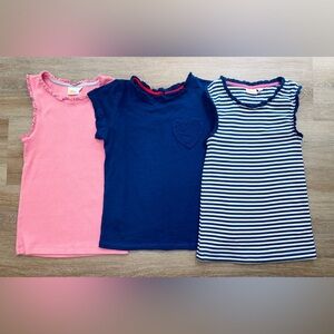 Boden Girls Blue and Pink Ruffle Top Lot